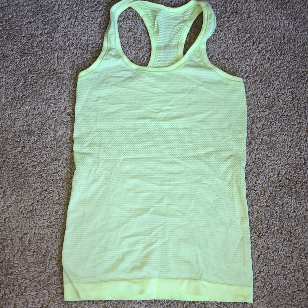 ACCEPTING OFFERS Yellow lululemon tanktop